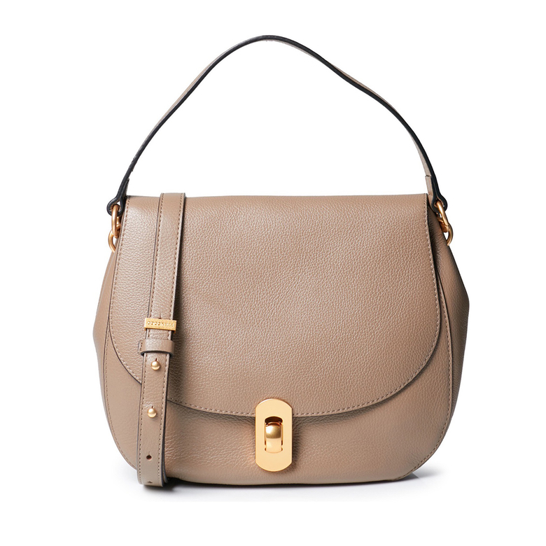 сумка Coccinelle Zaniah hobo цвет taupe / кофе с молоком HB0050G