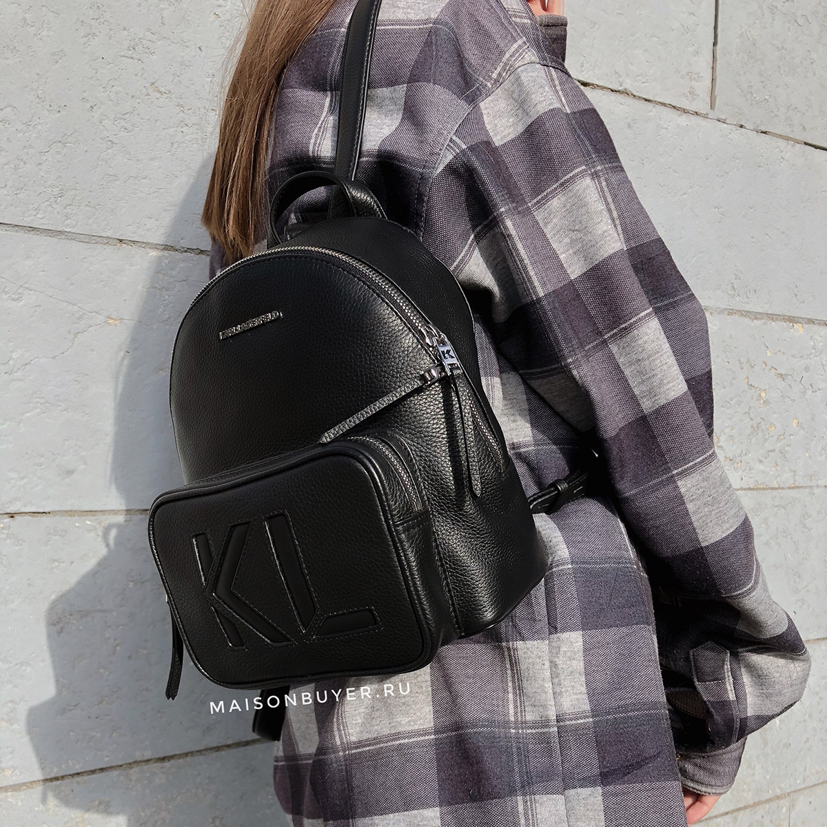 рюкзак Karl Lagerfeld medium black / черный BPKARL01S