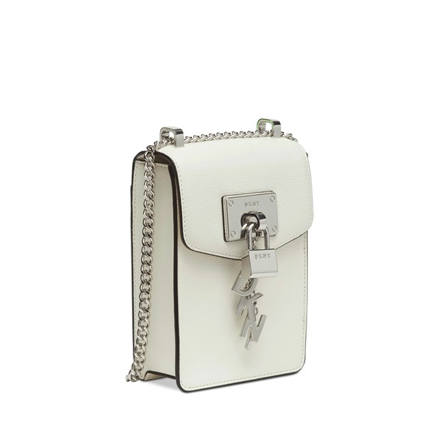 сумка DKNY Elissa Phone Crossbody цвет white silver / белый серебро HBELISSA15P
