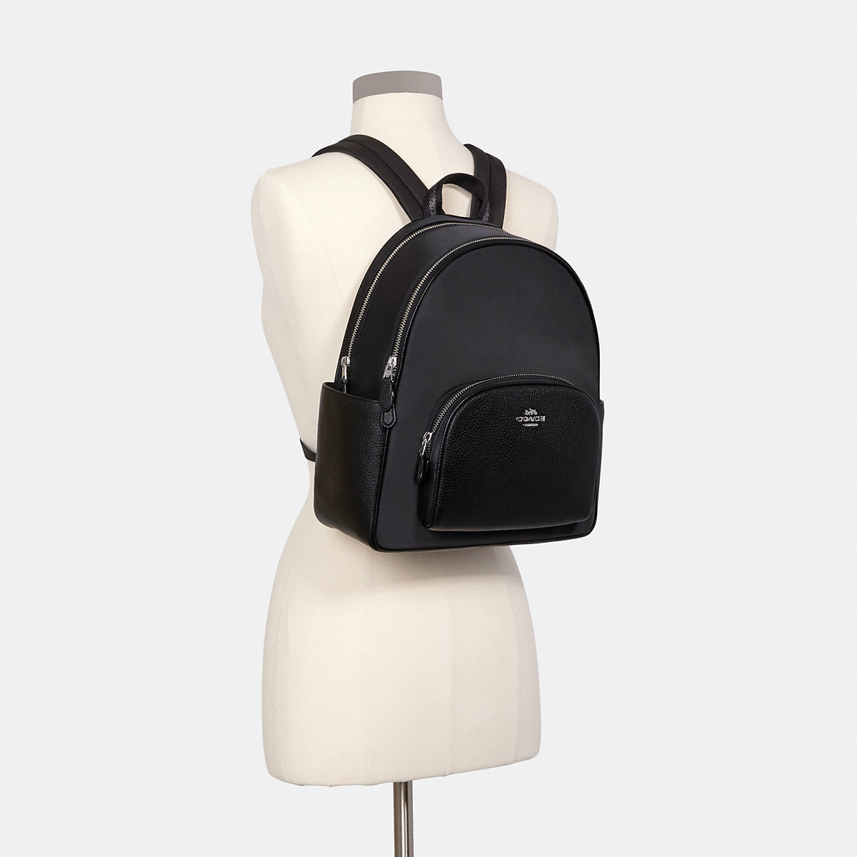 рюкзак COACH Court цвет Silver/Black / Черный с серебром BPCourt01