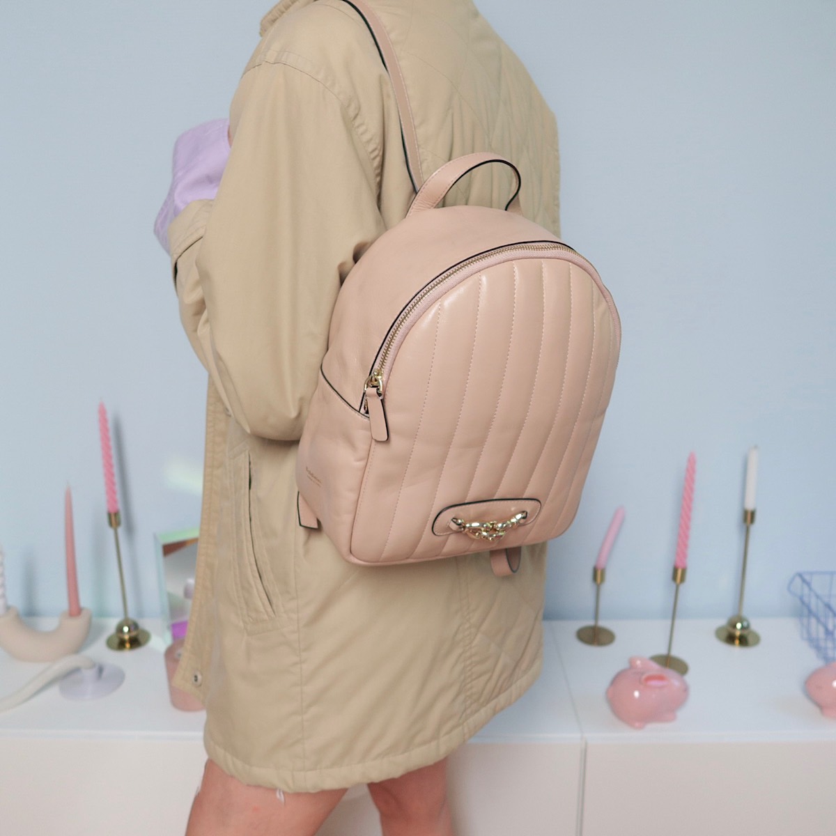 РЮКЗАК BALDININI BACKPACK Powder pink M00095
