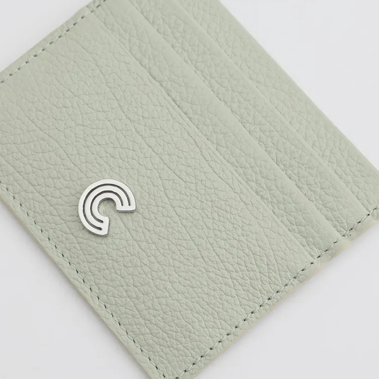 COCCINELLE MYRINE SHINY GOAT CARD HOLDER Celadon green / цвет морской волны M00122