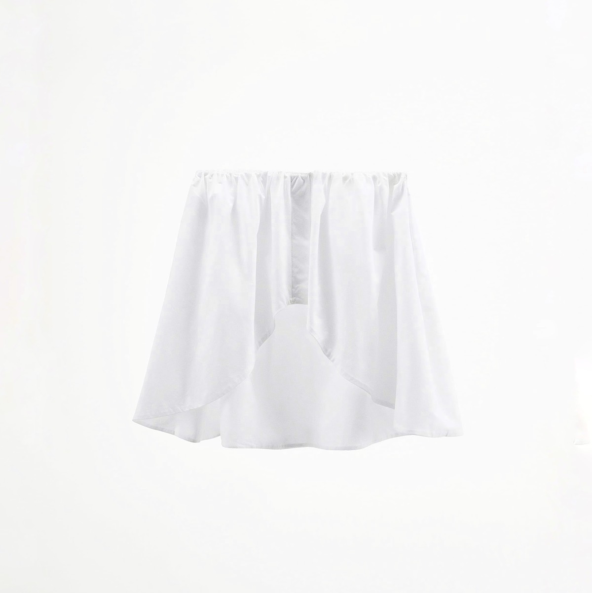 ТОП БЕЗ БРЕТЕЛЕК ZARA ЦВЕТ БЕЛЫЙ M00351