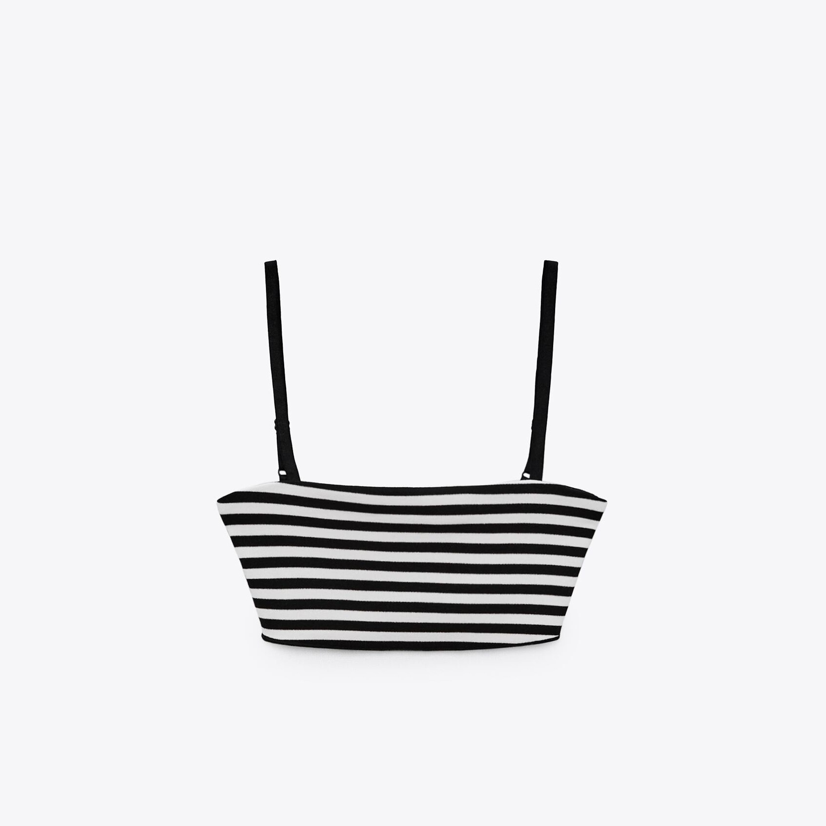 ТОП БАНДО ИЗ ПЛОТНОГО ТРИКОТАЖА ZARA В ПОЛОСКУ M00304
