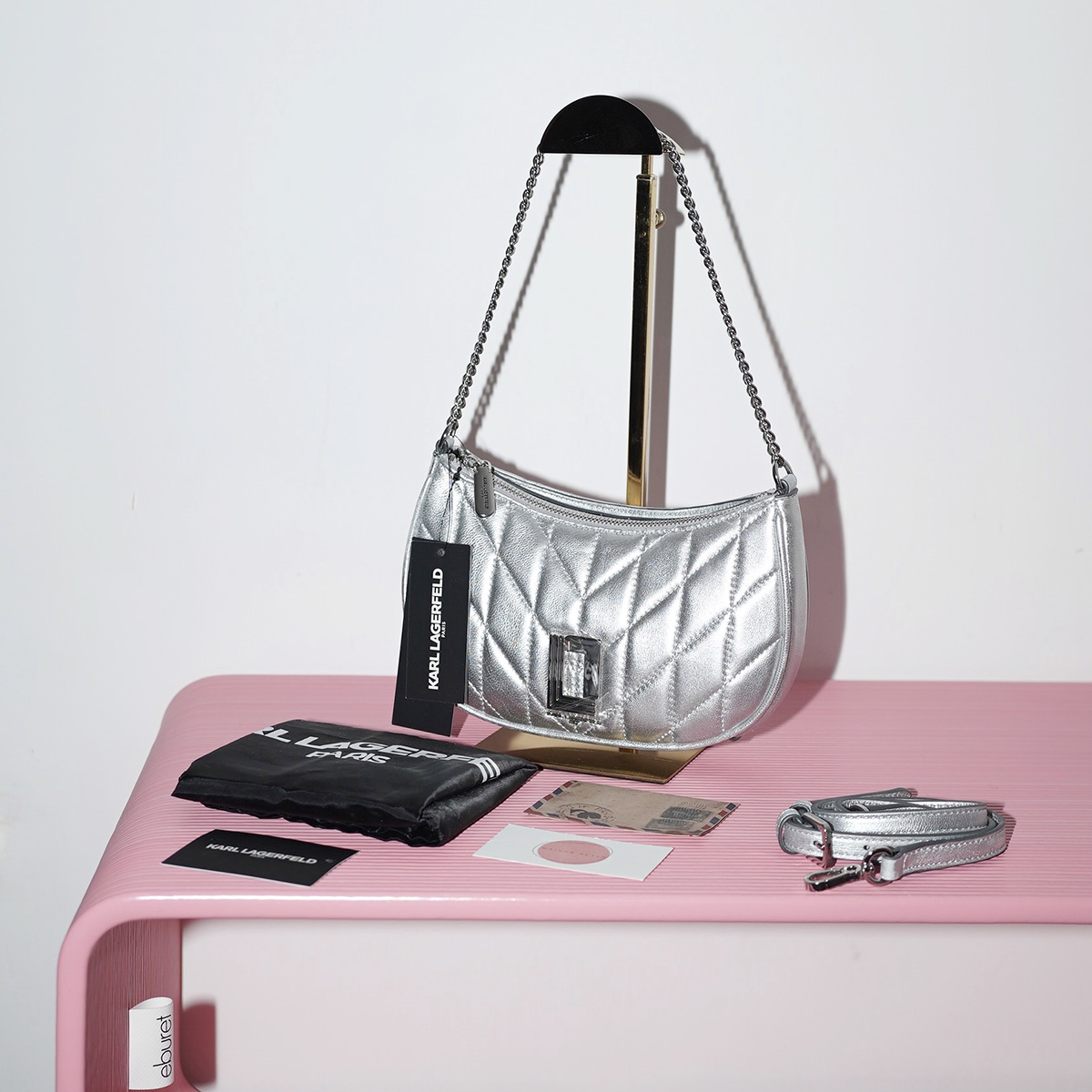 СУМКА KARL LAGERFELD PARIS цвет Silver / Серебро M00642