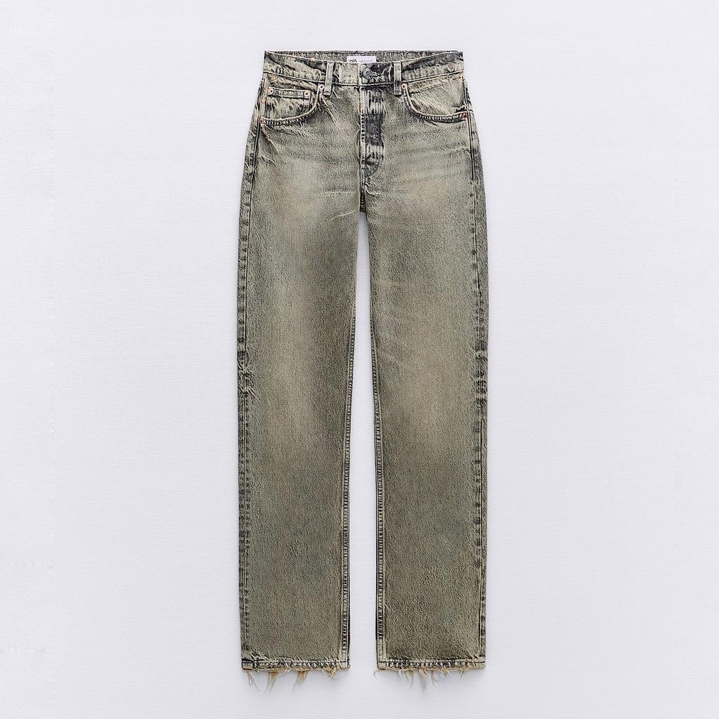 ДЖИНСЫ БОЙФРЕНД ZARA ЦВЕТ ANTHRACITE GREY / СЕРЫЙ M00494