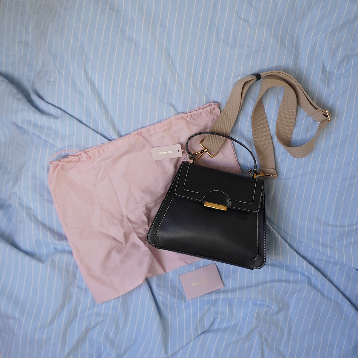 СУМКА COCCINELLE TALEA TOP HANDLE MEDIUM цвет Noir / Черный M00751