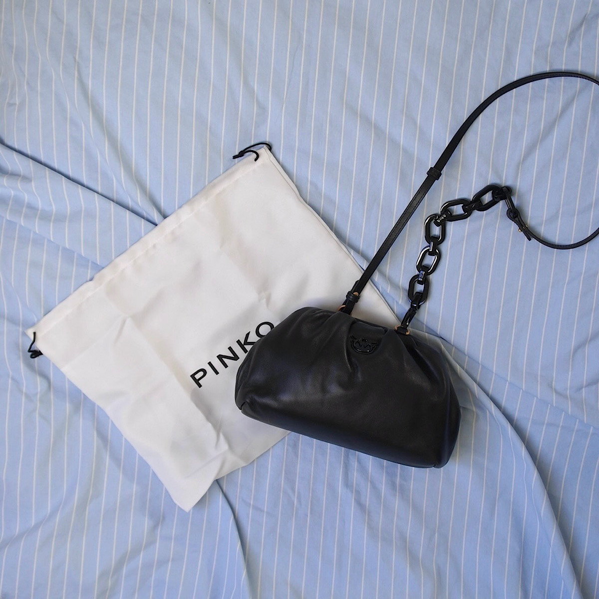 СУМКА PINKO MINI CHAIN CLUTCH BLOCK COLOUR Цвет Black / Черный M00020