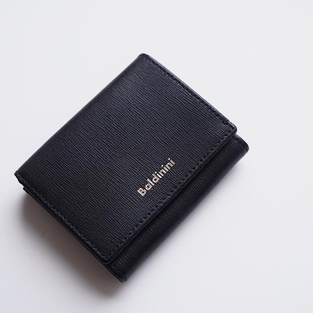 МИНИ КОШЕЛЕК BALDININI SMALL COIN PURSE WOMAN SAFFIANO цвет Nero / черный M00115