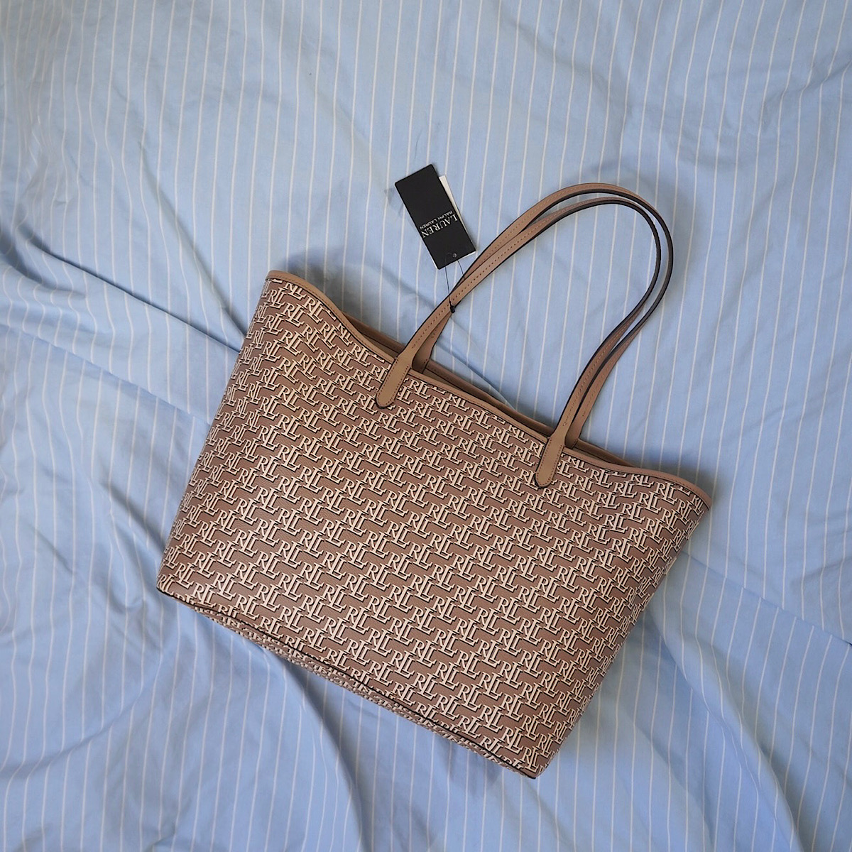СУМКА-ШОППЕР LAUREN RALPH LAUREN MEDIUM COLLINS TOTE Camel / Беж M00002