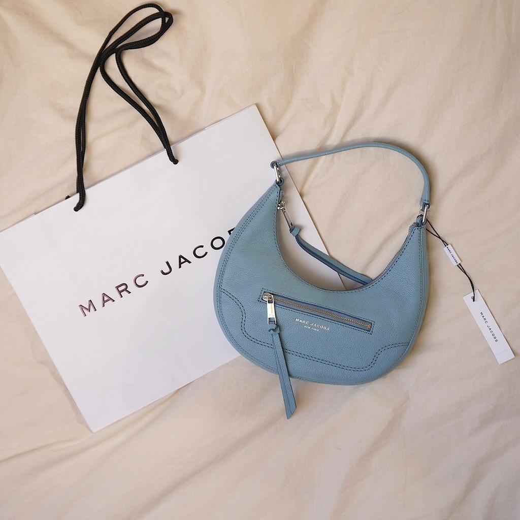 СУМКА MARC JACOBS SMALL CRESCENT Stone blue / Голубой M00007