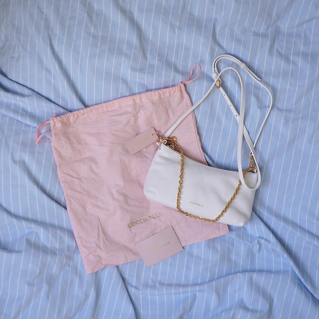 СУМКА COCCINELLE AURA Brillant white / белый M00776