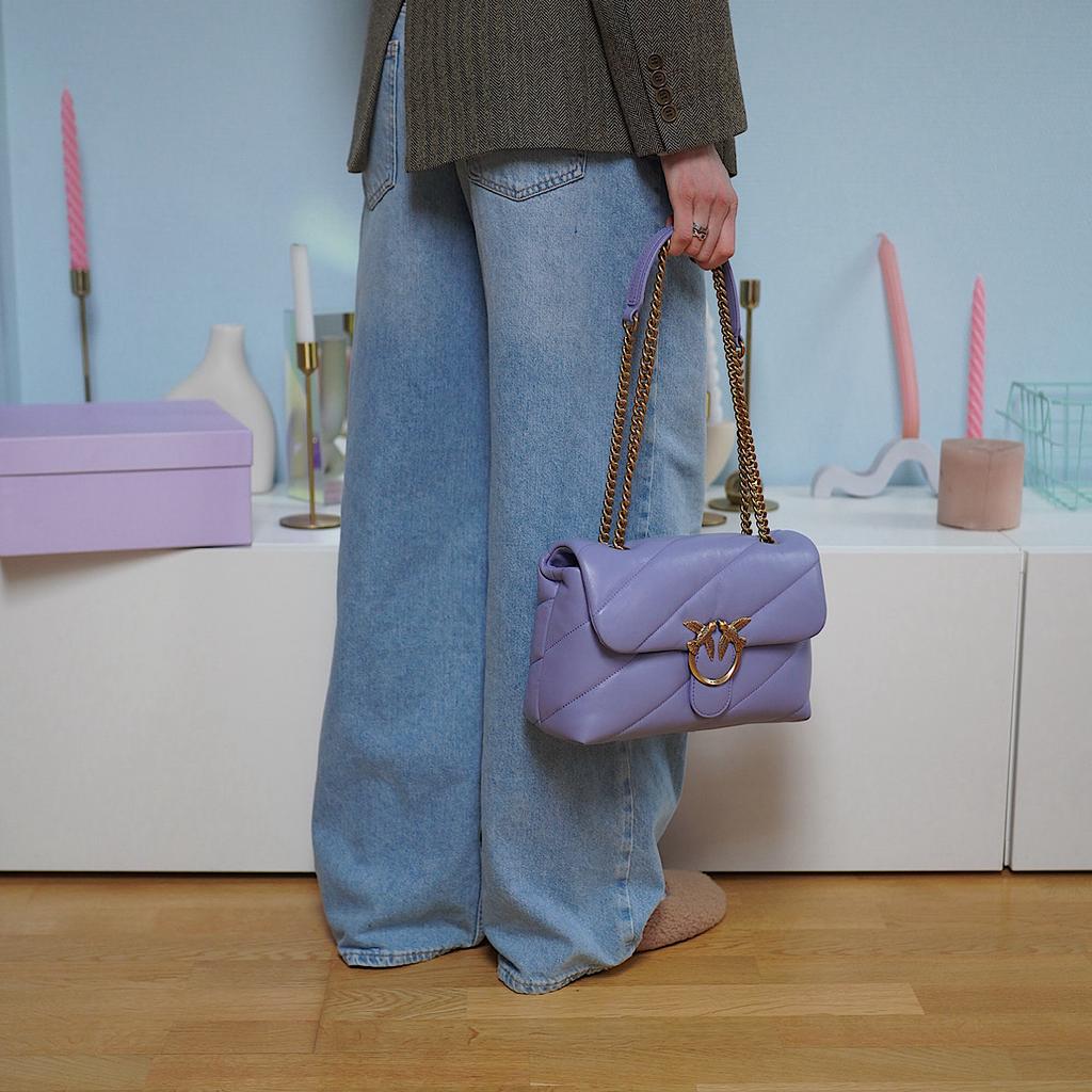 СУМКА PINKO LOVE CLASSIC PUFF MAXI QUILT Lavanda / Лаванда M00023