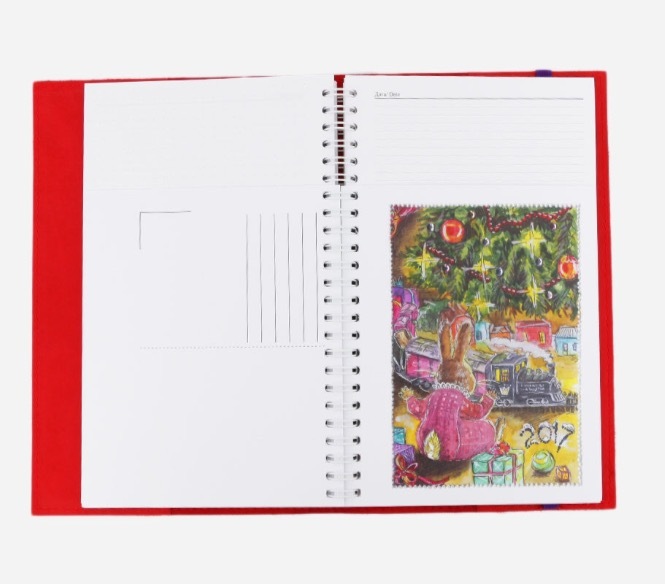 Блокнот на резинке с логотипом