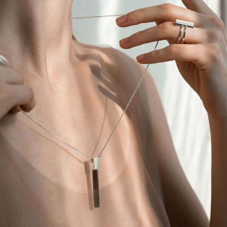 Подвеска с дымчатым кварцем