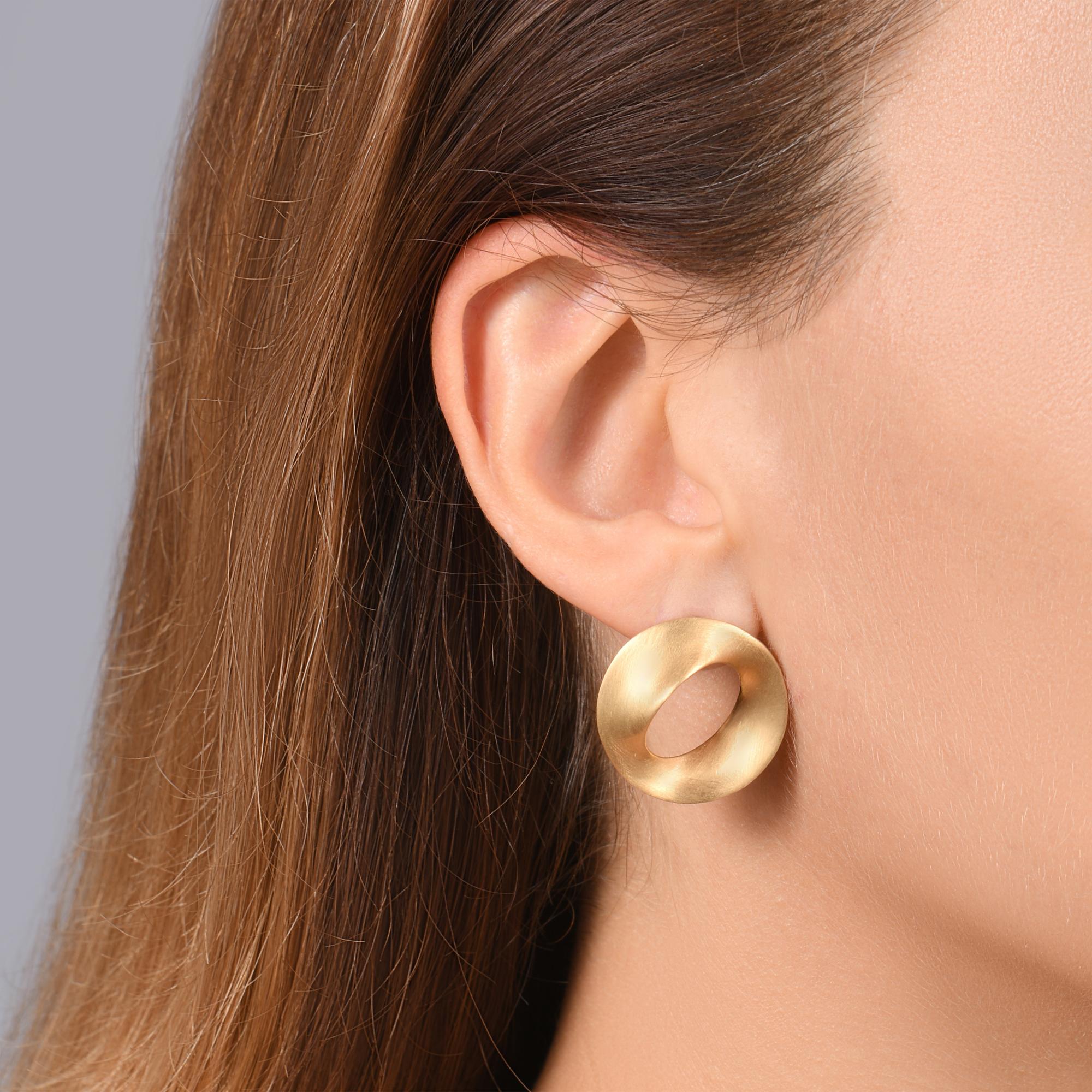 Серьги  "MOBIUS" Gold