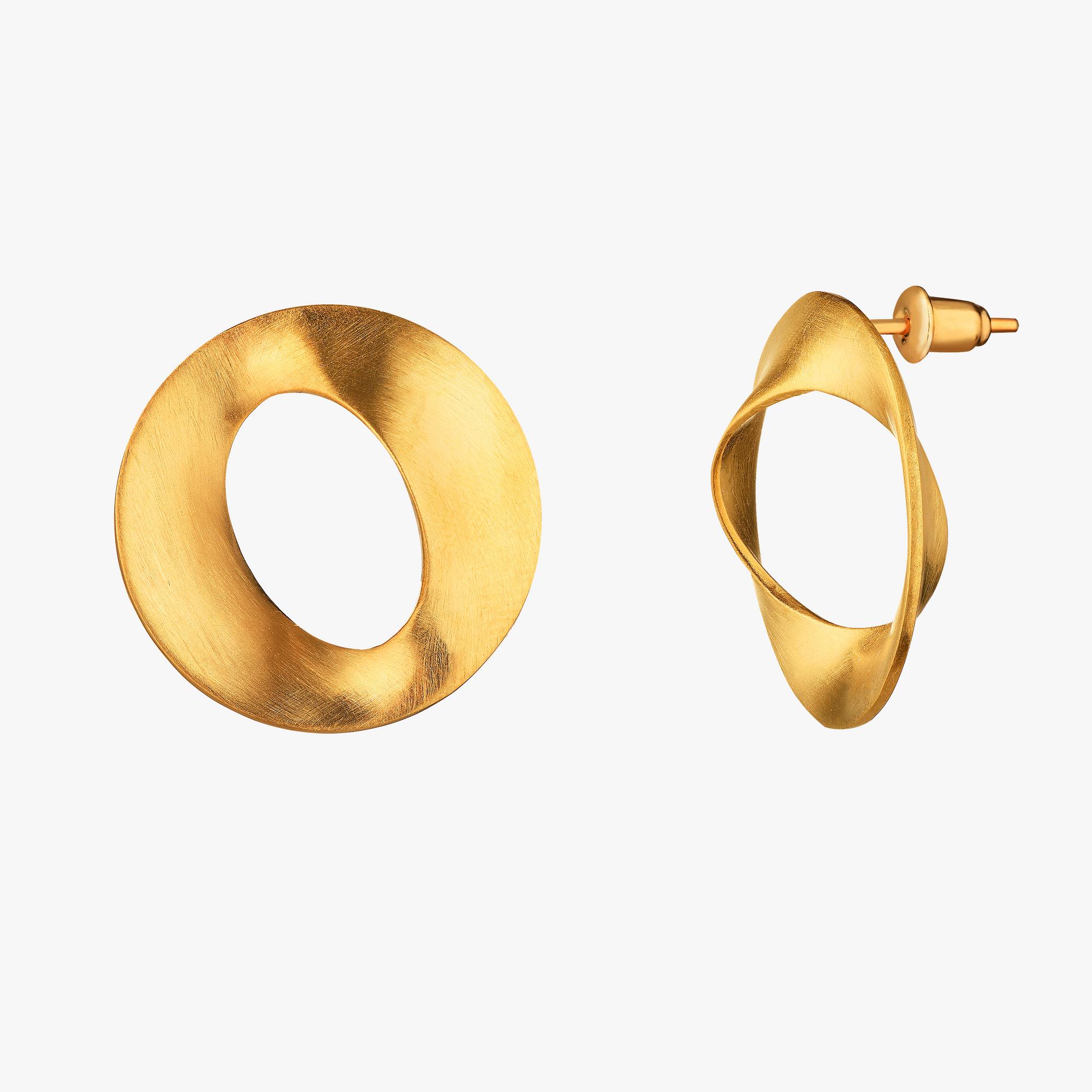 Серьги  "MOBIUS" Gold