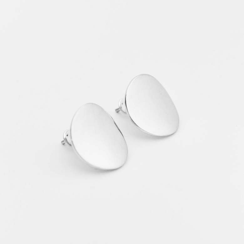 Серьги с изгибом 'круги'