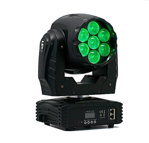 ESTRADA PRO MH715 ZOOM Светодиодная вращающаяся голова заливного светатипа WASH BEAM LED 7 шт. х 15W RGBW c функцией Zoom