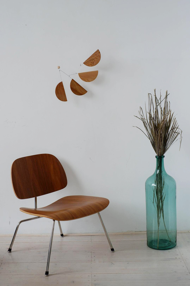 Madlen Wood hanging kinetic mobile