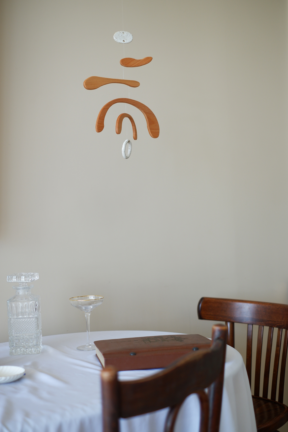 Lily Beech Tree hanging kinetic mobile