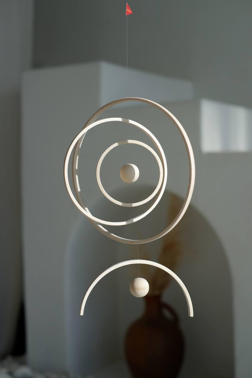 Circles On The Water hanging kinetic mobile