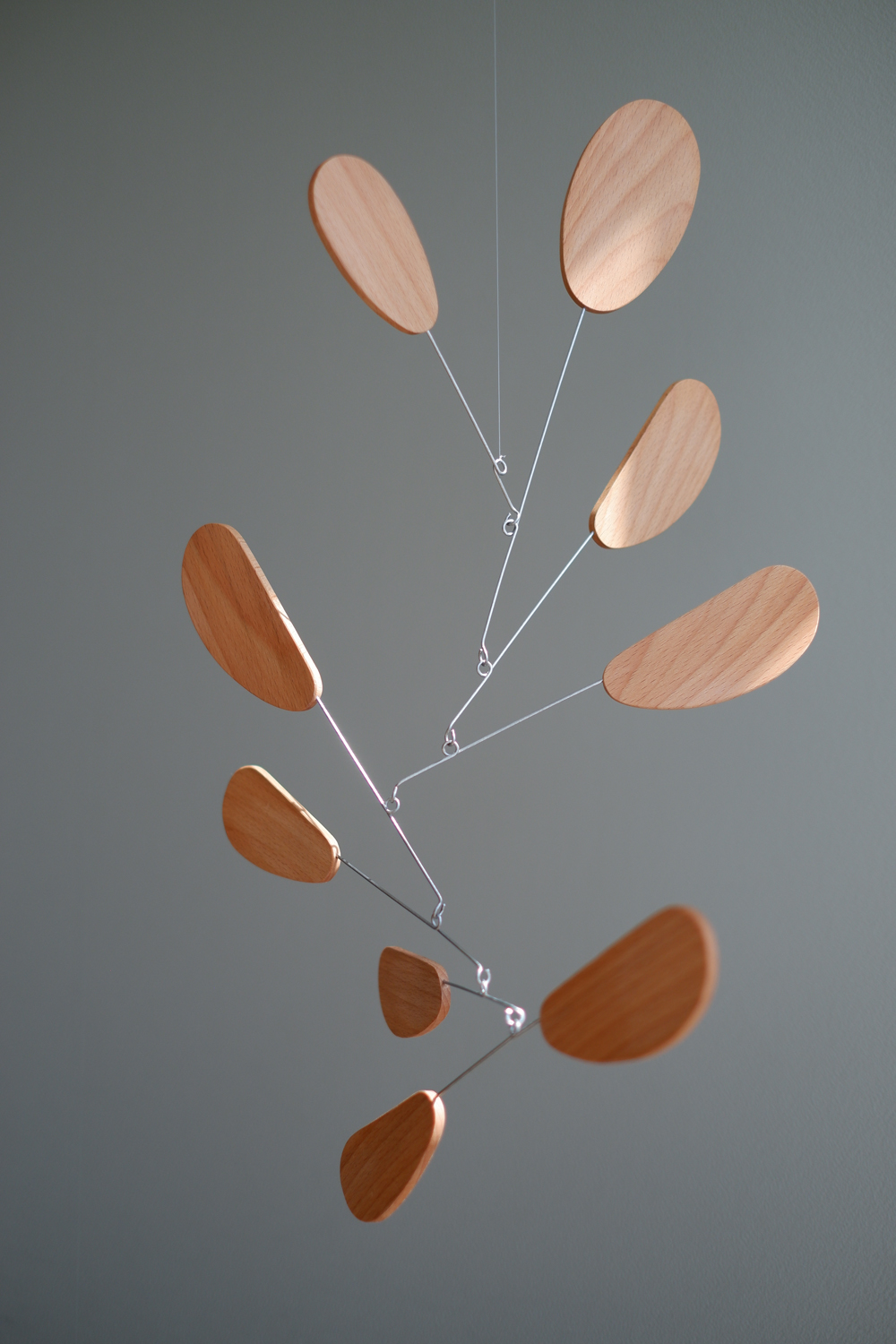 Dolly Wood hanging kinetic mobile