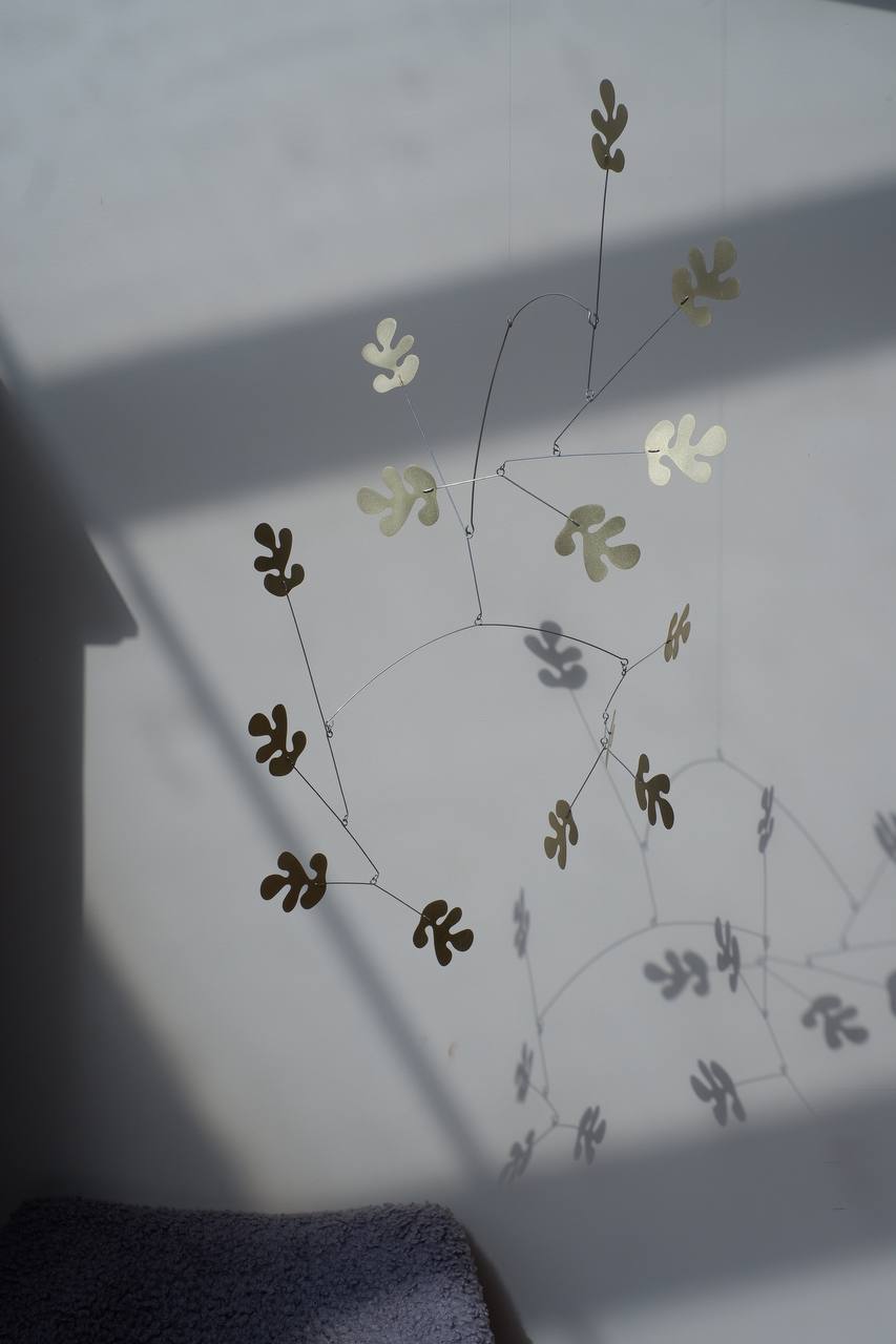 Whisper of the wind  hanging kinetic mobile