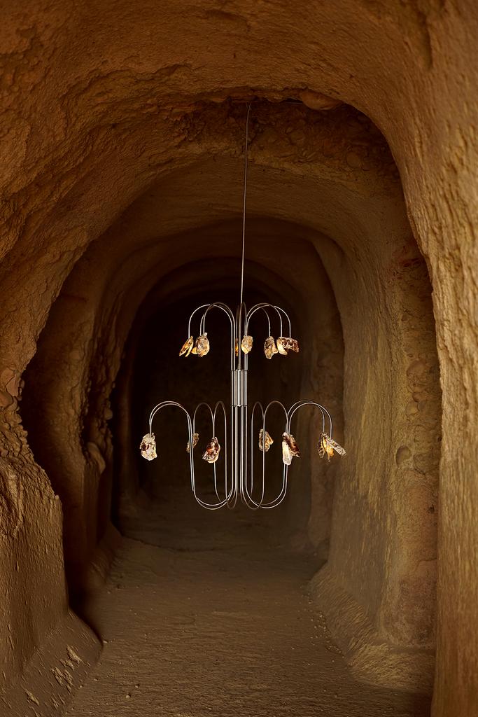 CHANDELIER WITH OYSTERS