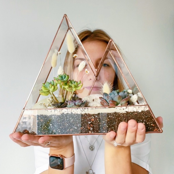 флорариум с суккулентами Горы