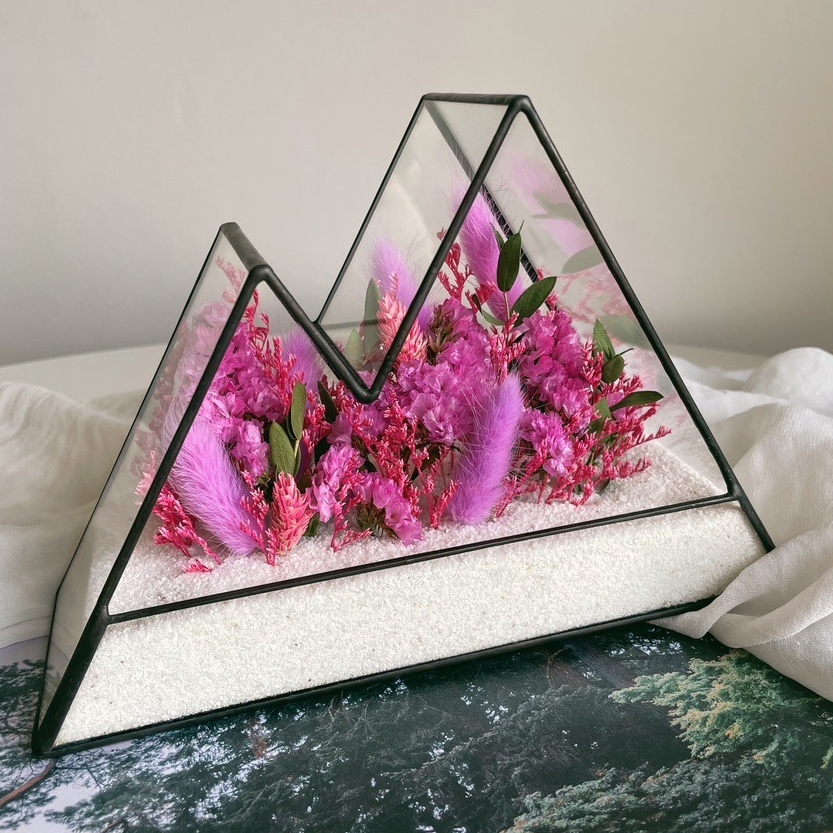 флорариум мини-горы  Фуксия (под заказ)