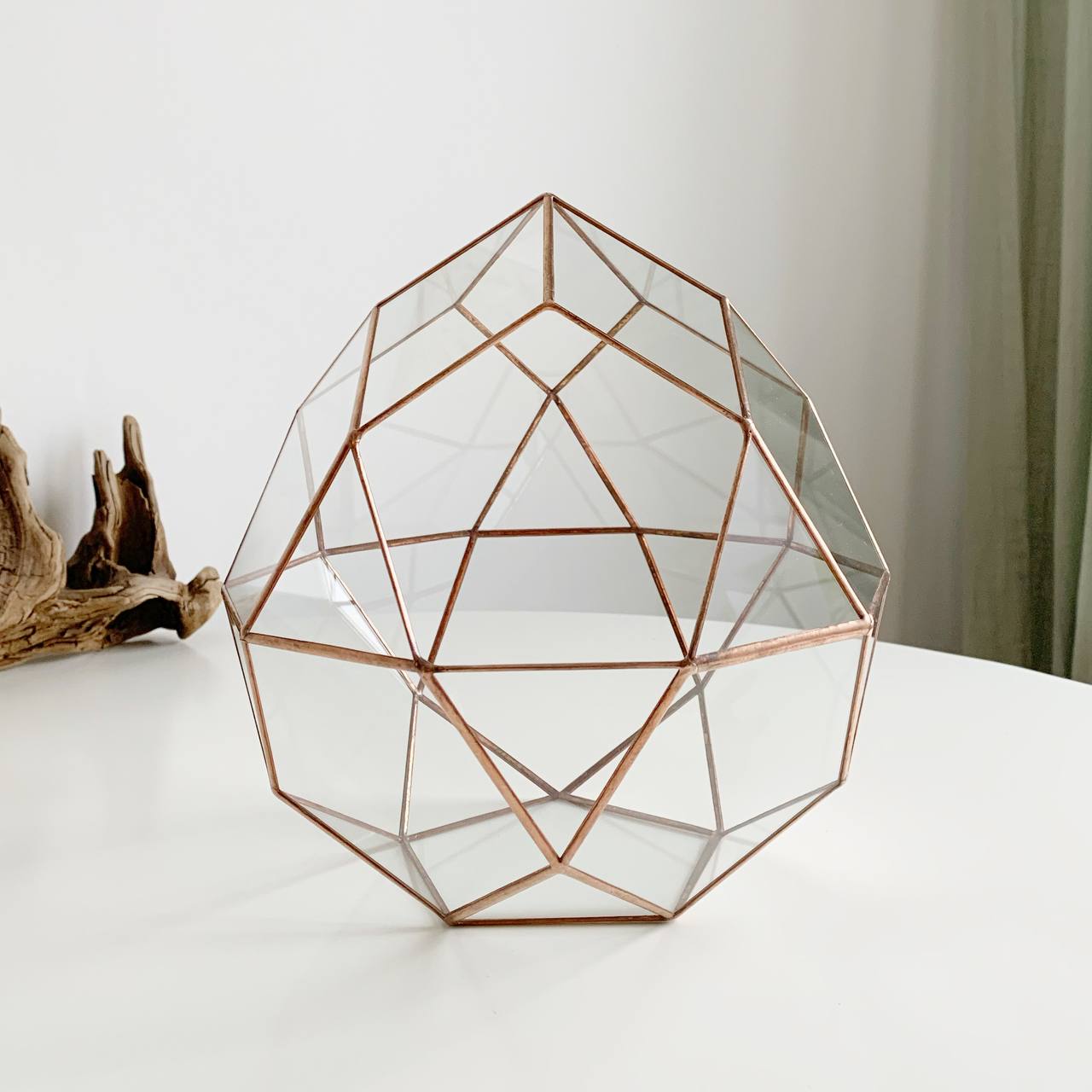 Флорариум геометрический Комета с медными швами