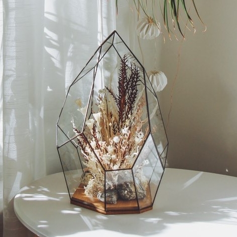 большой Интерьерный флорариум с сухоцветами (под заказ)