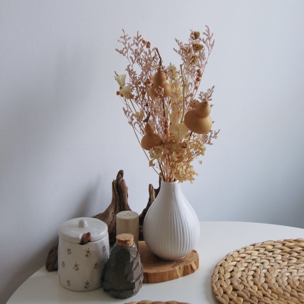 композиция в вазе с сухоцветами Интерьерная