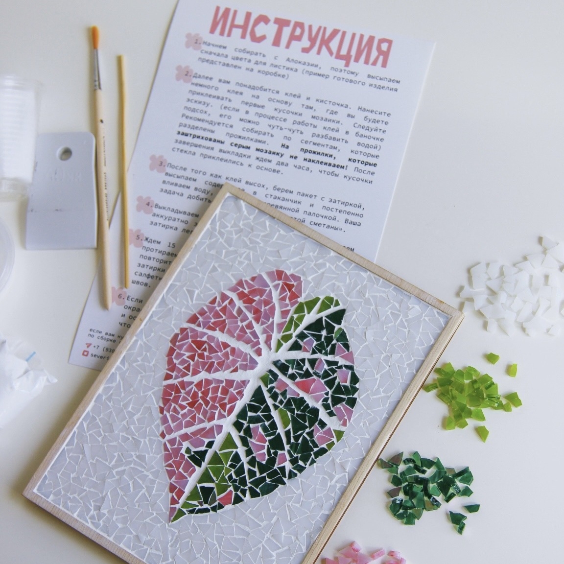 набор для сборки мозаики Алоказия