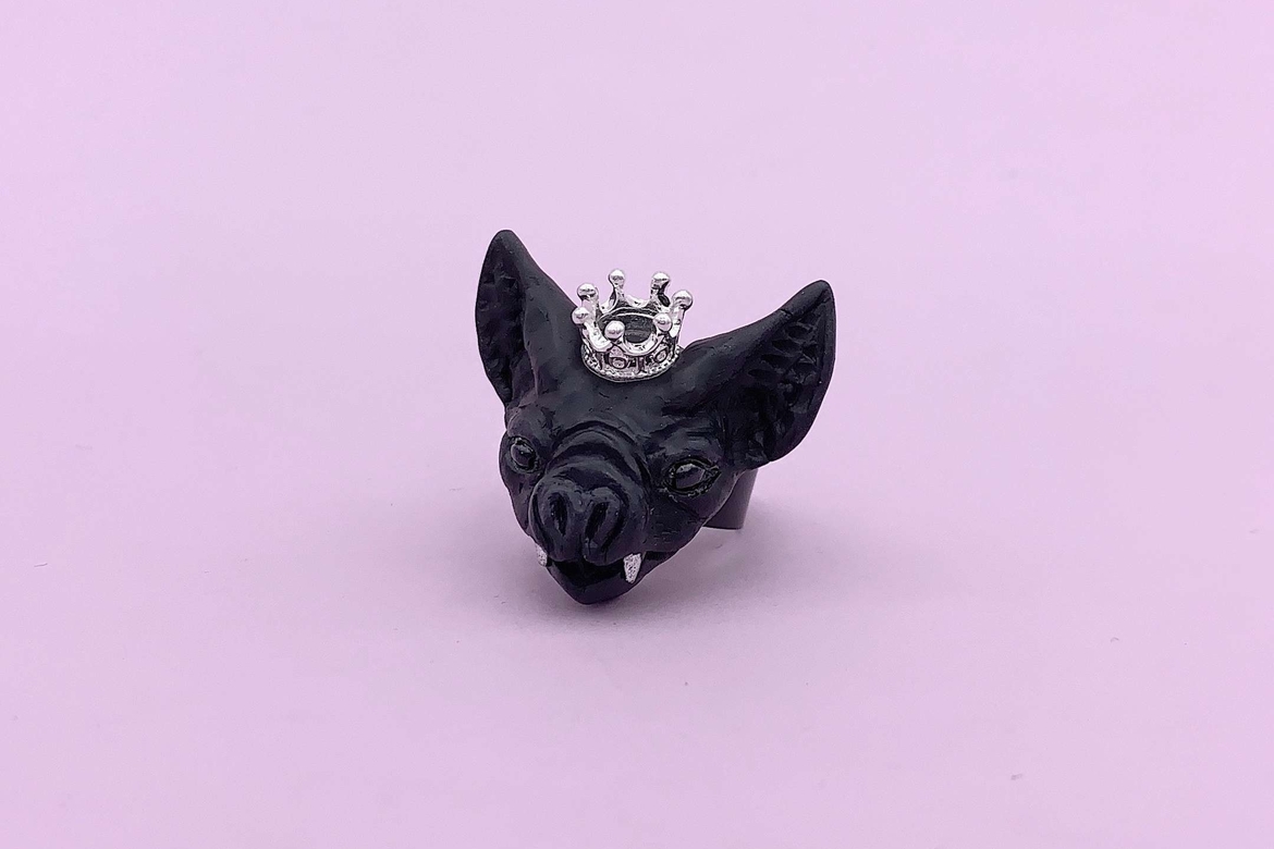 кольцо летучая мышь