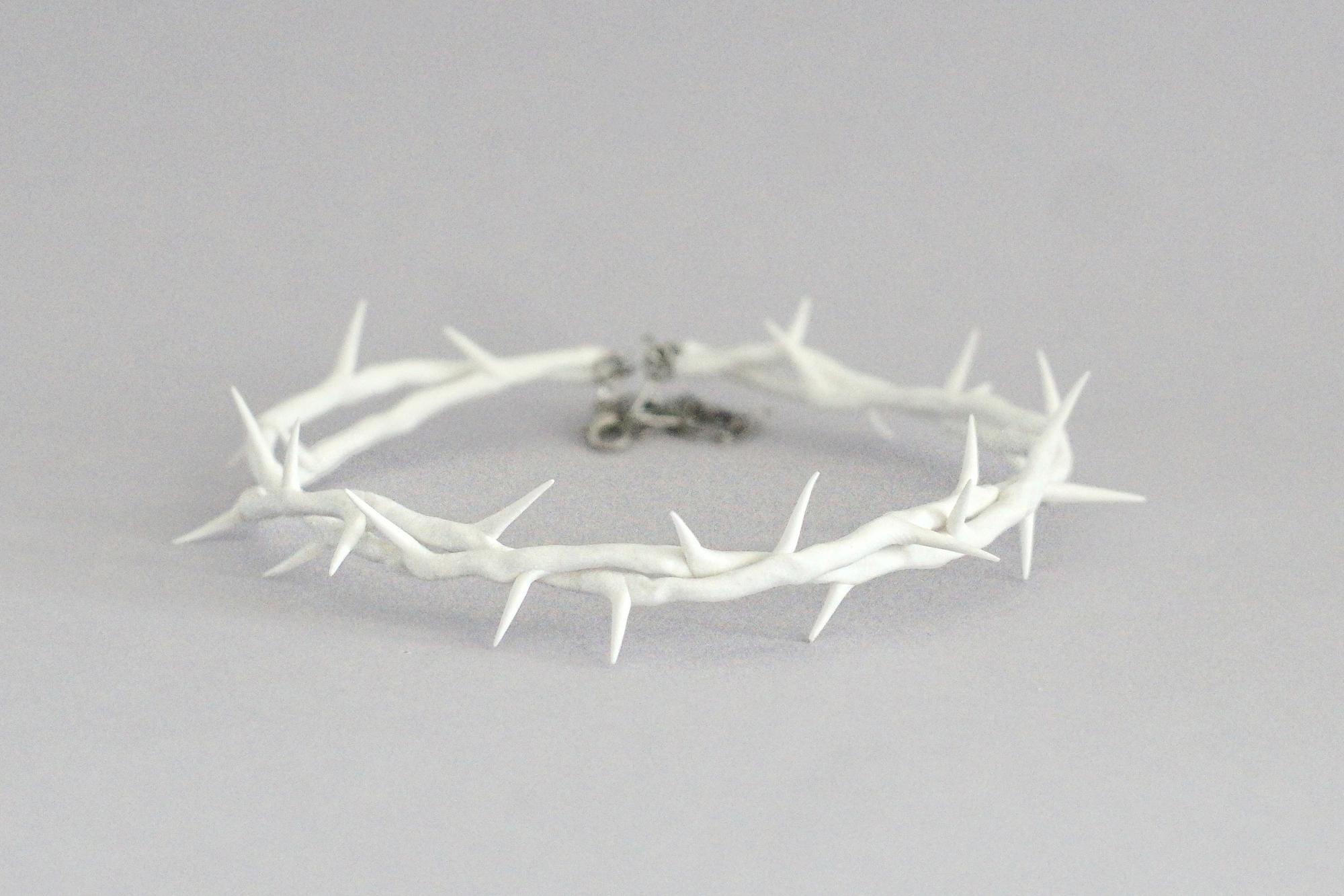 коллар белая двойная терновая ветвь