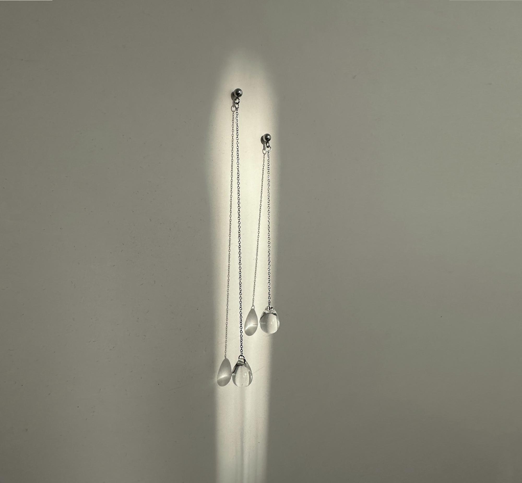 серьги кристальные слезы