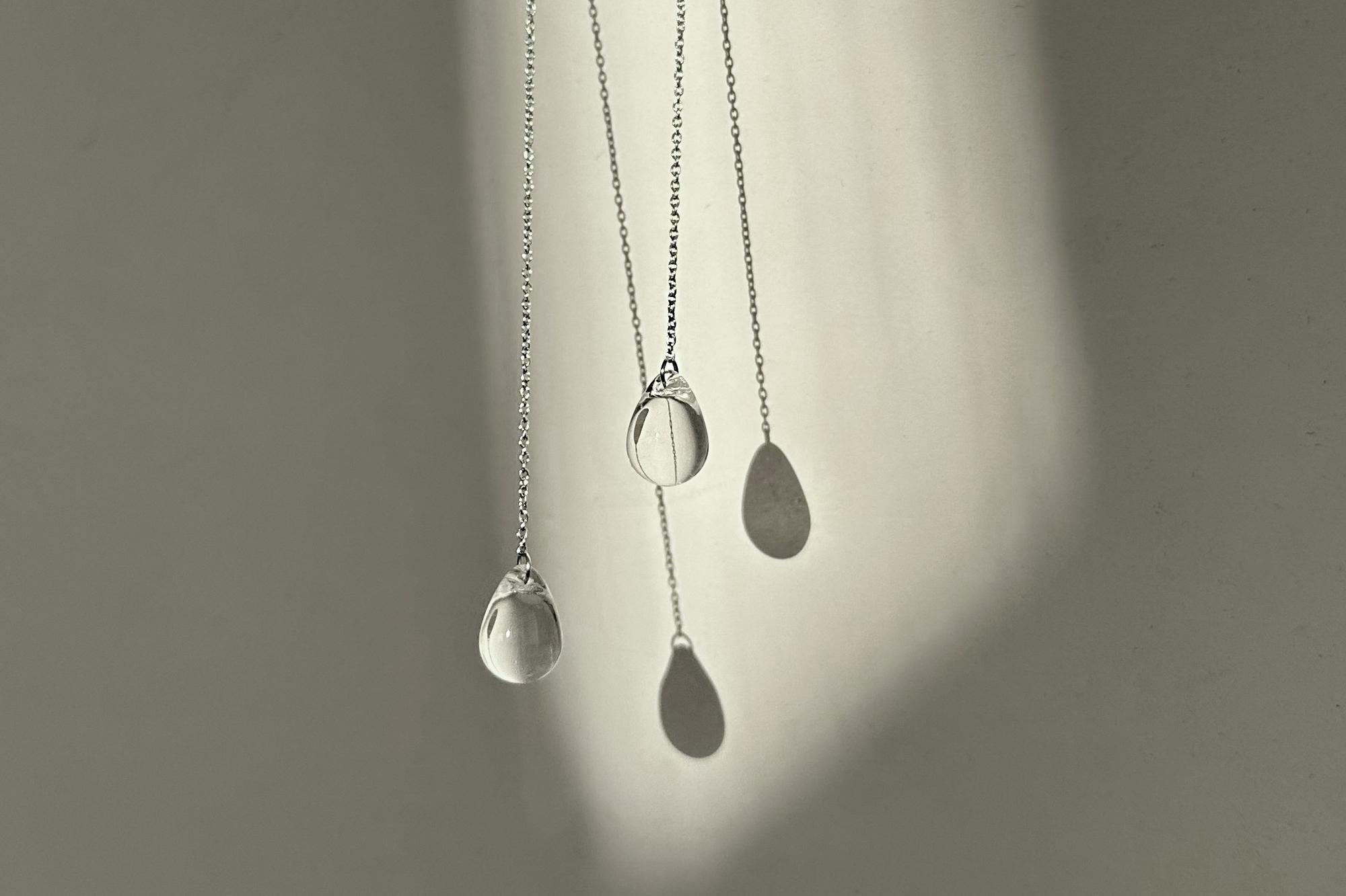 серьги кристальные слезы