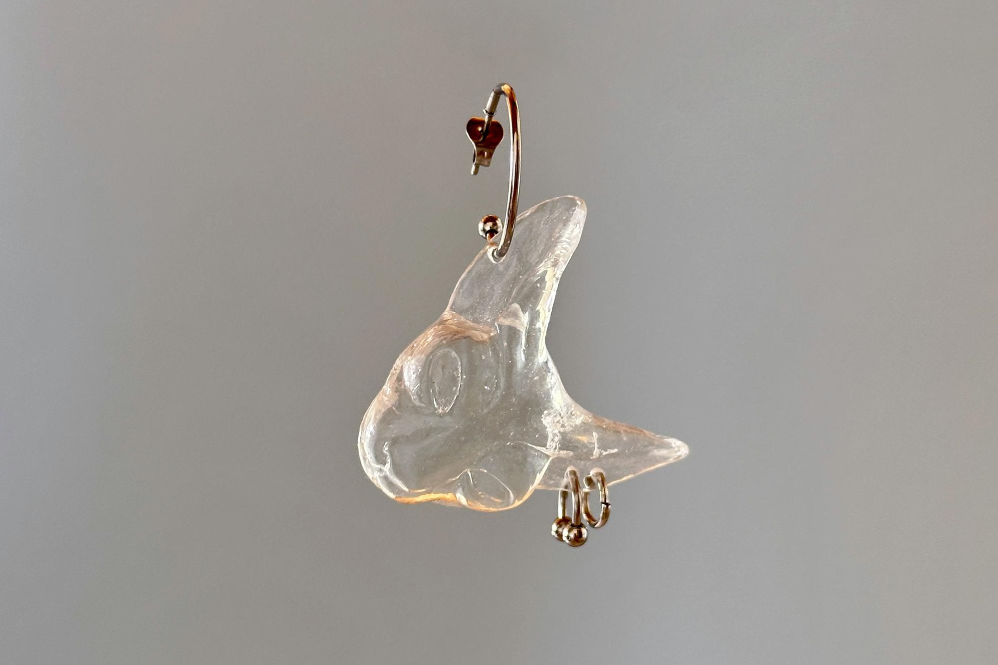 моносерьга кристальный сфинкс