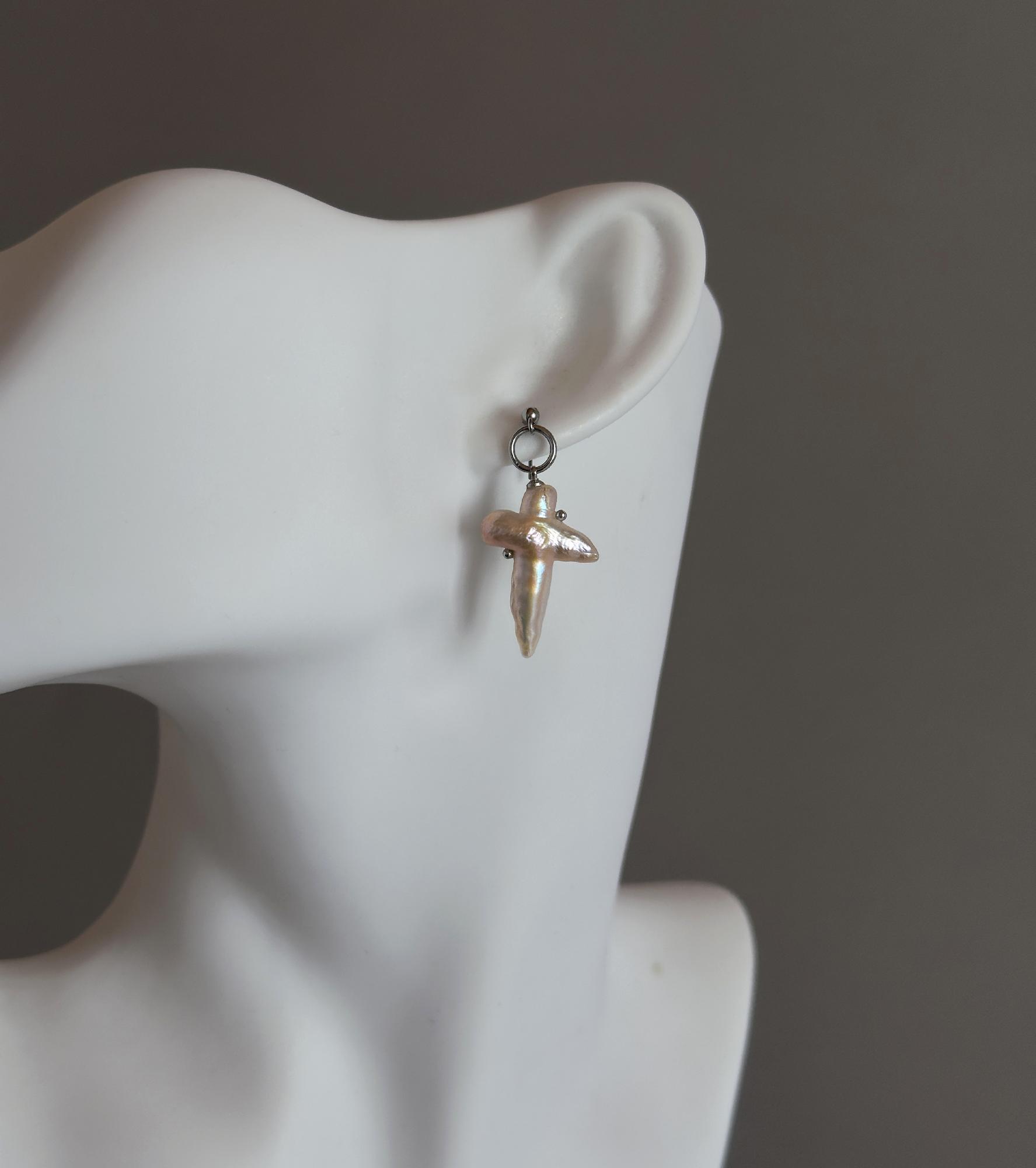 моносерьга жемчуг №2