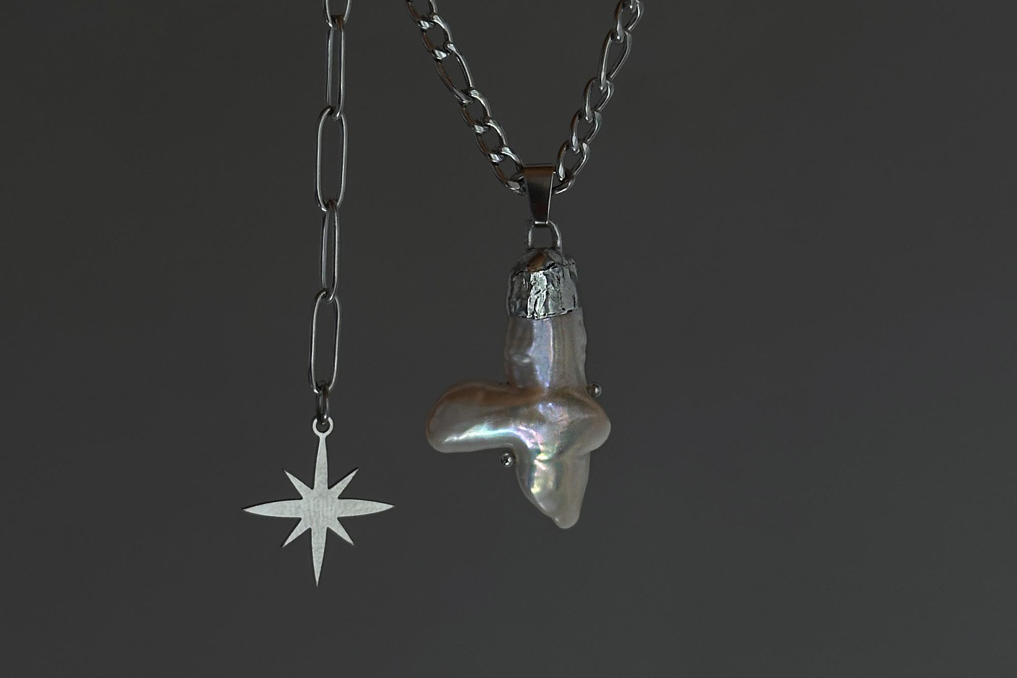 кулон жемчуг №6