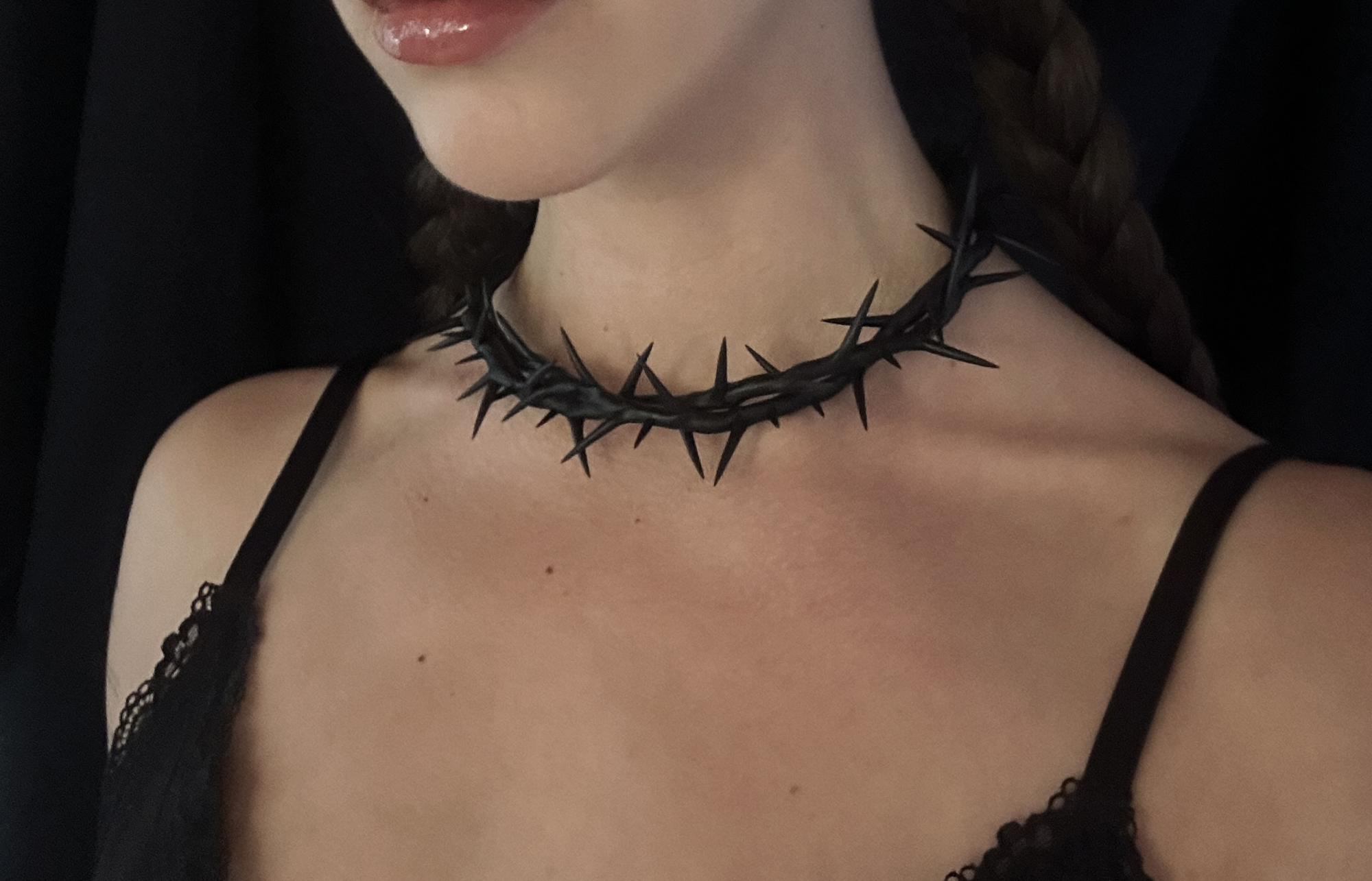 чокер двойная терновая ветвь №2