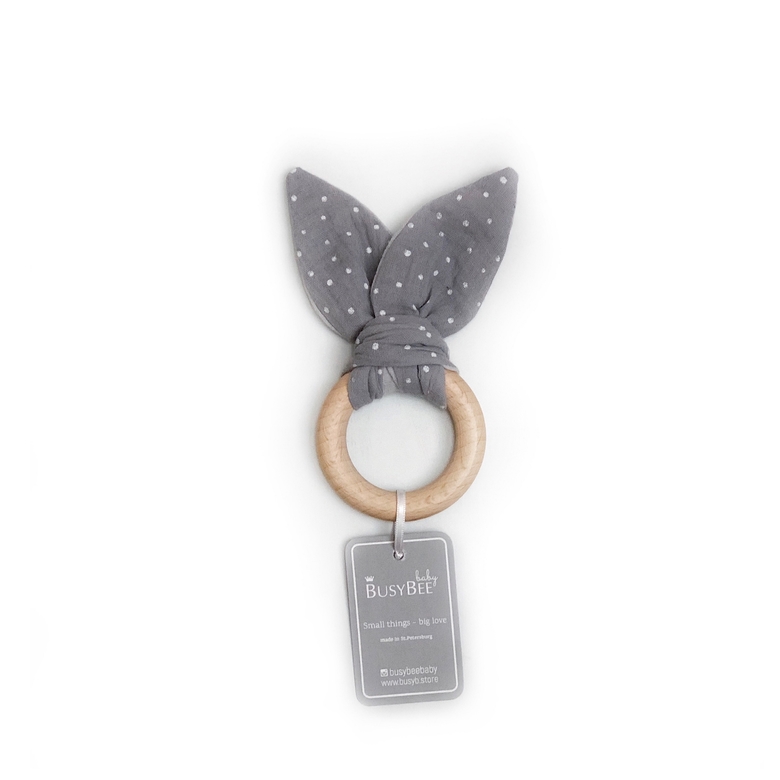 Грызунок LTTLE DOTS серый