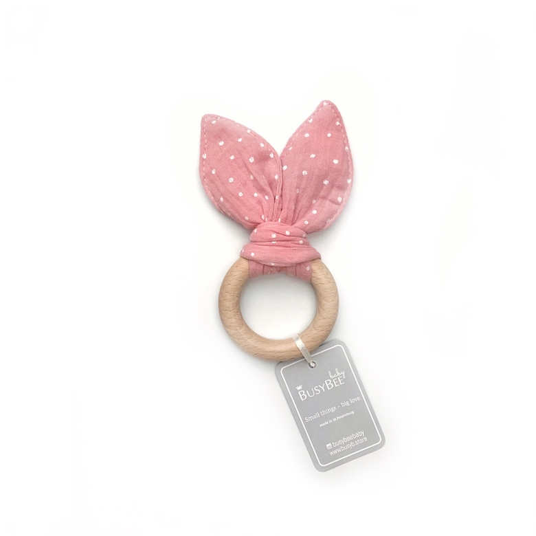 Грызунок LITTLE DOTS розовый