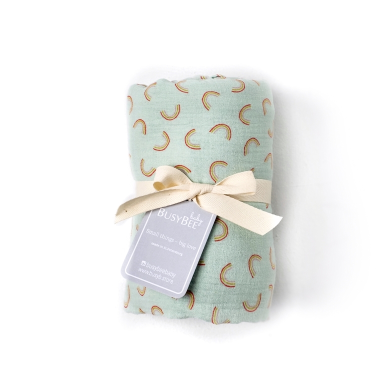 Пеленка RAINBOW мятная