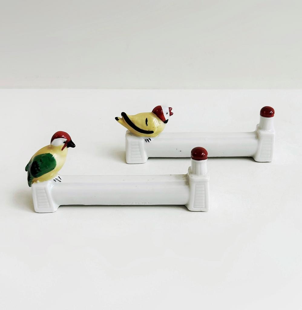 Пара порт-куто из фарфора «Птицы»