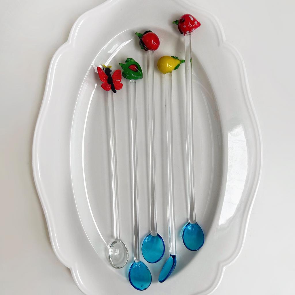 Коктейльные ложечки из муранского стекла, Италия
