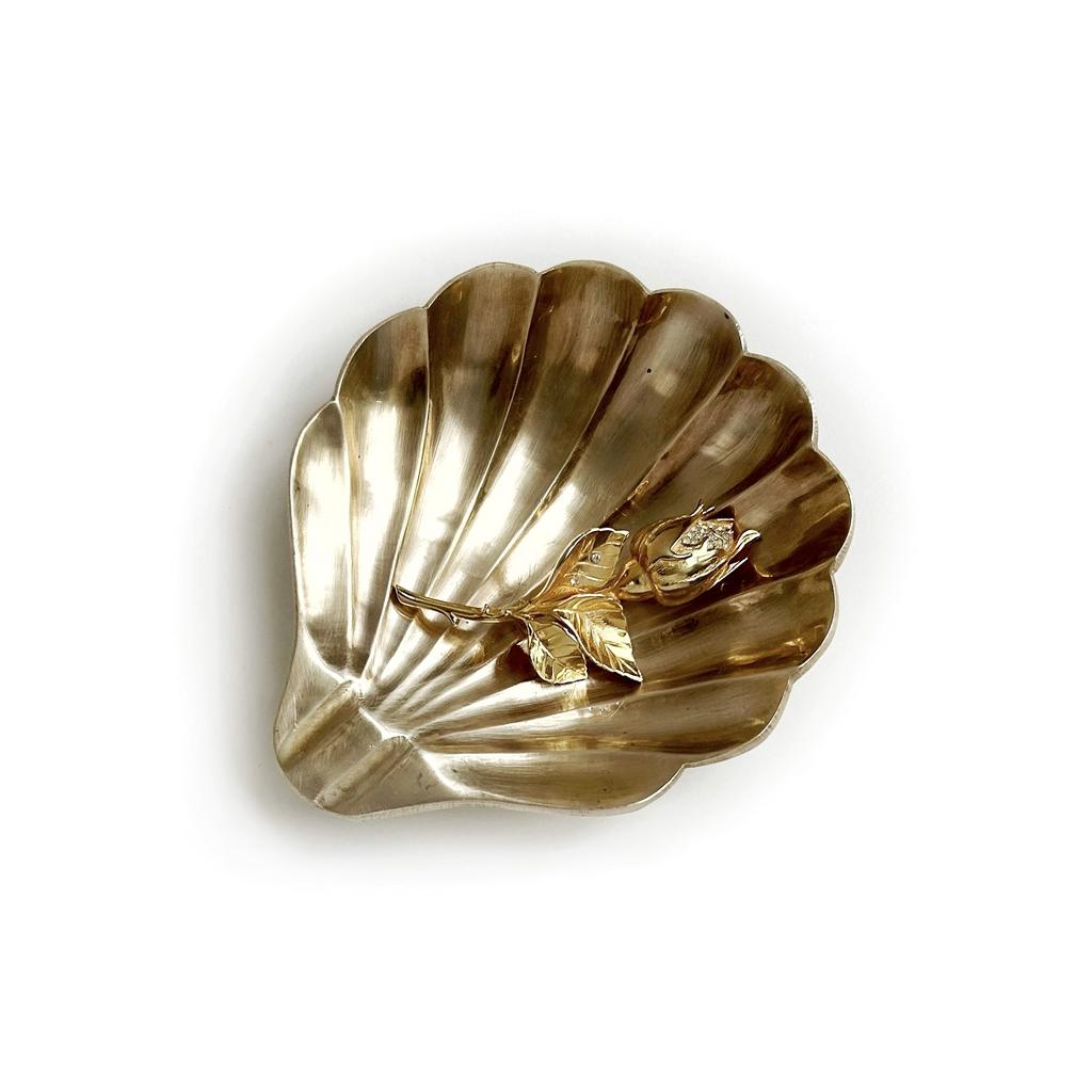 Ракушка из латуни на ножках-шариках