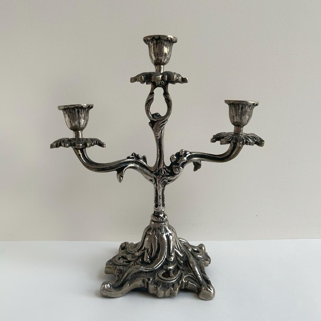 Старинный канделябр на 3 свечи
